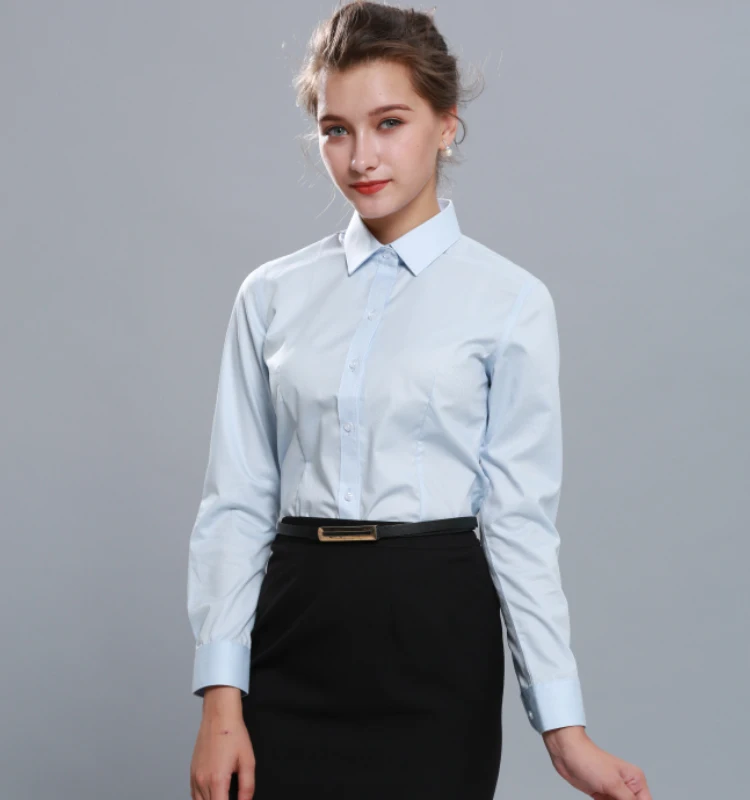 Business Women Shirt Design Cotton Dress Shirt For Women - Buy Women ...