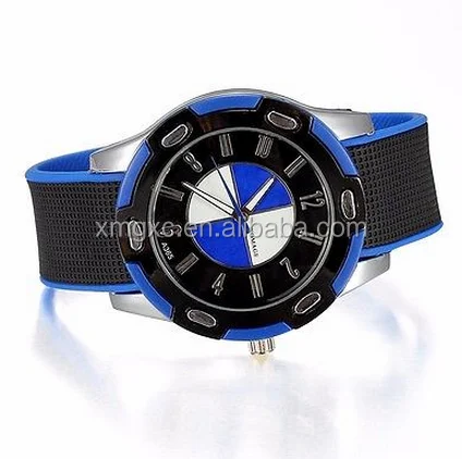 

Luxury car style silicone watchwaterproof watch for men