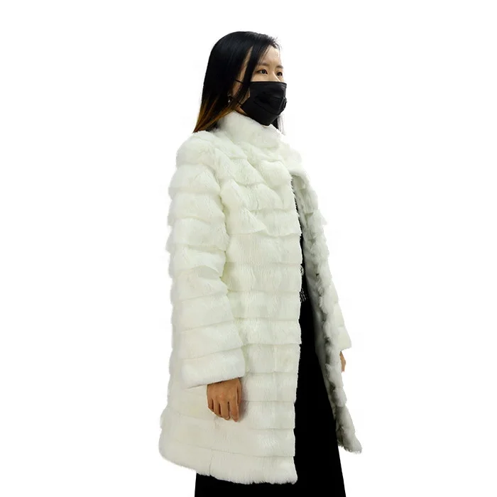 

Wholesale 2018 new style fashion girls real rex rabbit fur coat, As picture