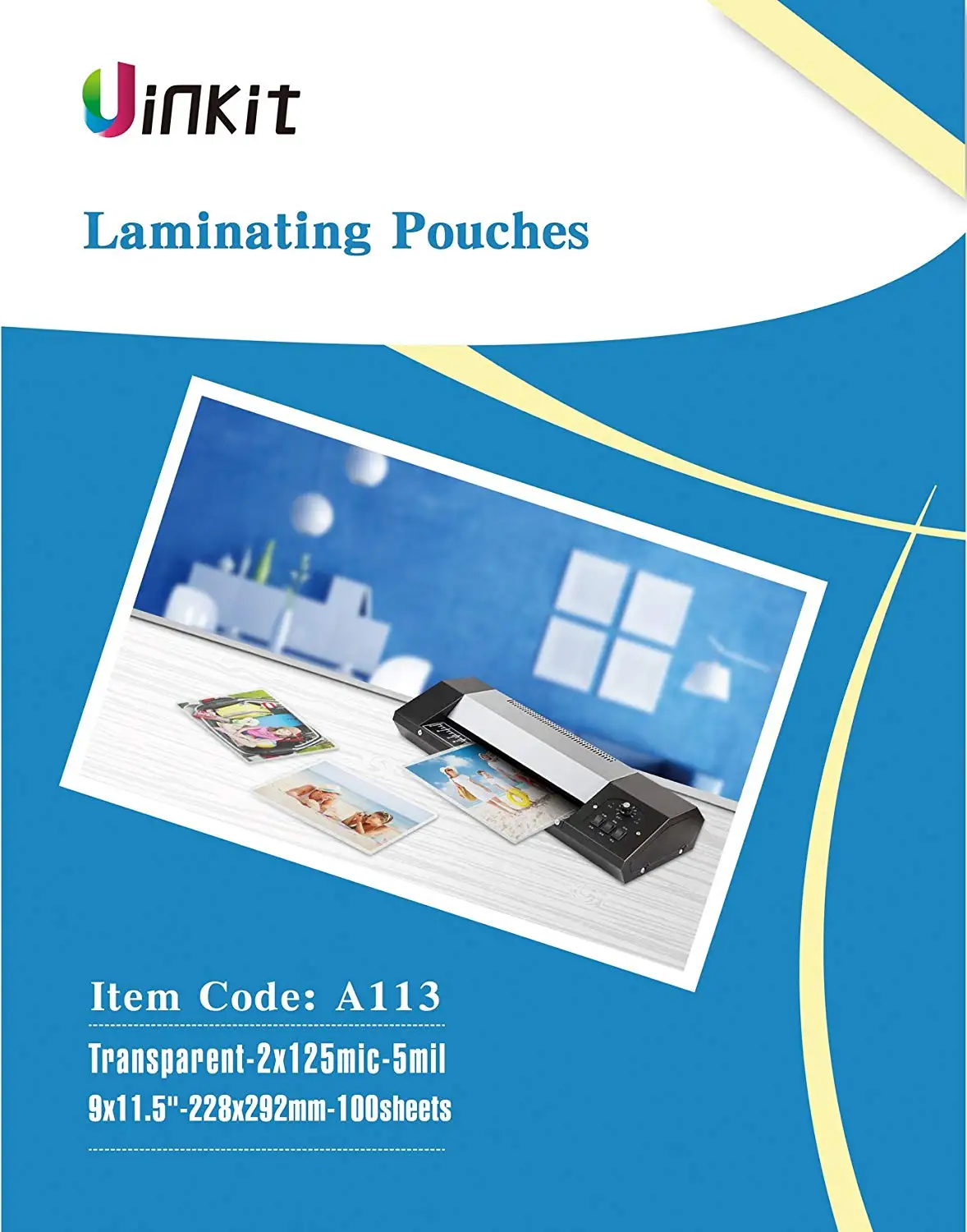 Konig 100 x A4 Laminating Pouches/Film/Sheets 100 microns
