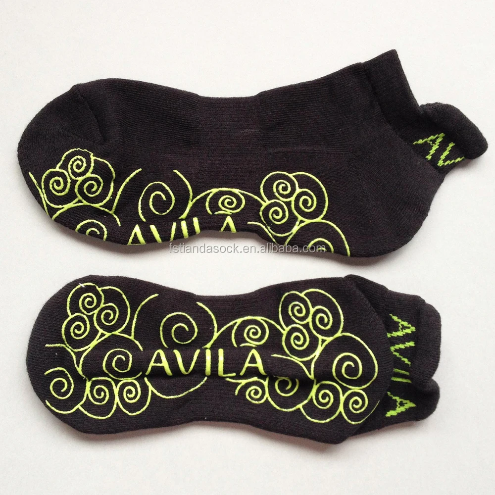 Custom Design Print Grip Sock Sticky Bottom Gripper Sock Non Slip Rubber Bottom Sock Buy