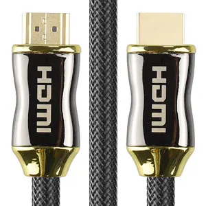 1m Nylon Braided 4K HDMI Cable Zinc Alloy Connectors