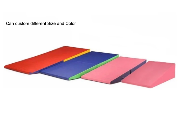 Triangle Tumbling Mats Kids Play Folding Inclines Cheese Mat Wedges