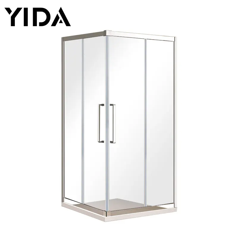 Factory SS 304 Bathroom Tempered Glass Shower Partitions Room Price