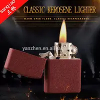 

Yanzhen 101 scrub red OEM gift must be small and easy to dismantle the nostalgic metal windproof oil lighter