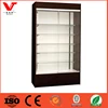 Custom wooden wall cosmetic glass shelves display cabinet/makeup display wall showcase