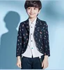 Hot sale kid's pure cotton printing blazer