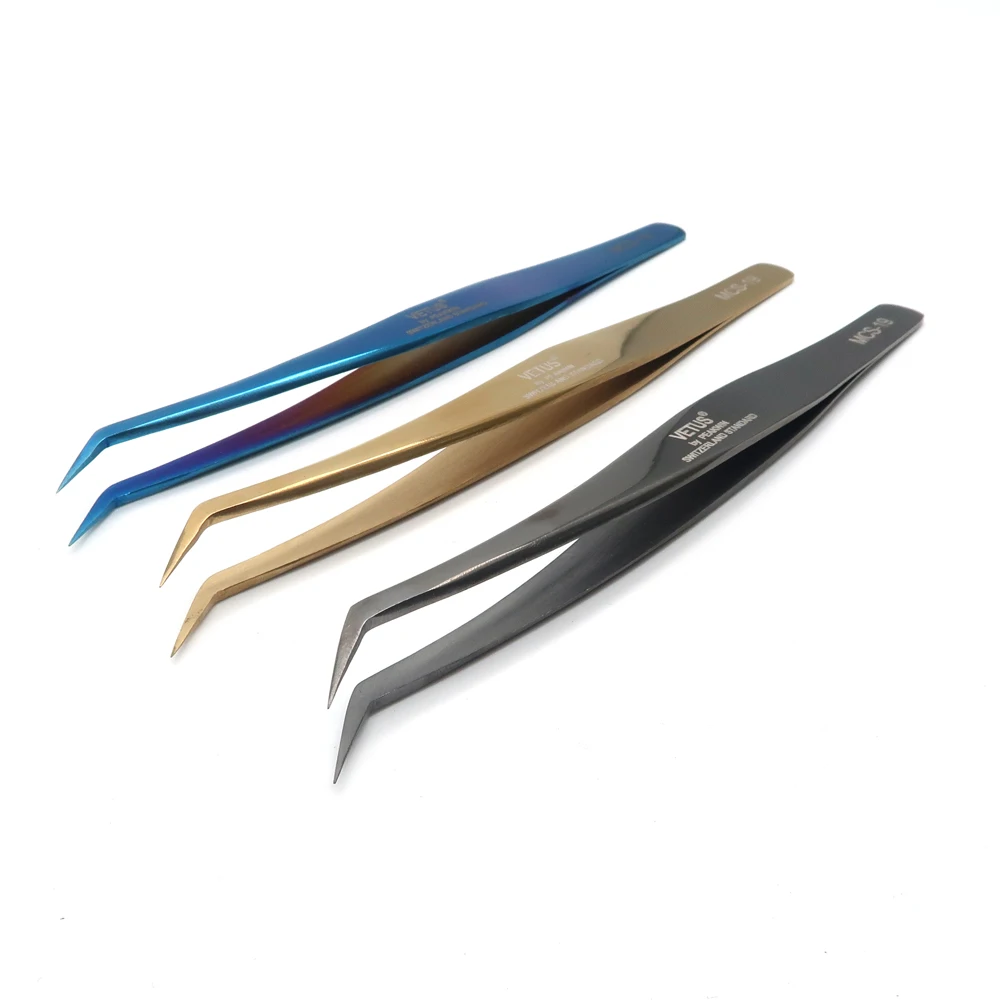 

VETUS Eyelash Extensions Durable Tweezer, Colourful