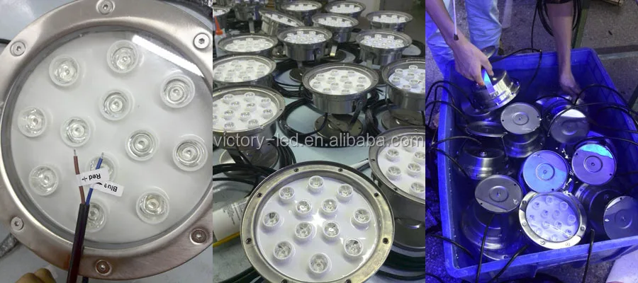 12V 24V LED Underwater Spot Light 36W Lamp RGB for Aquarium Pool