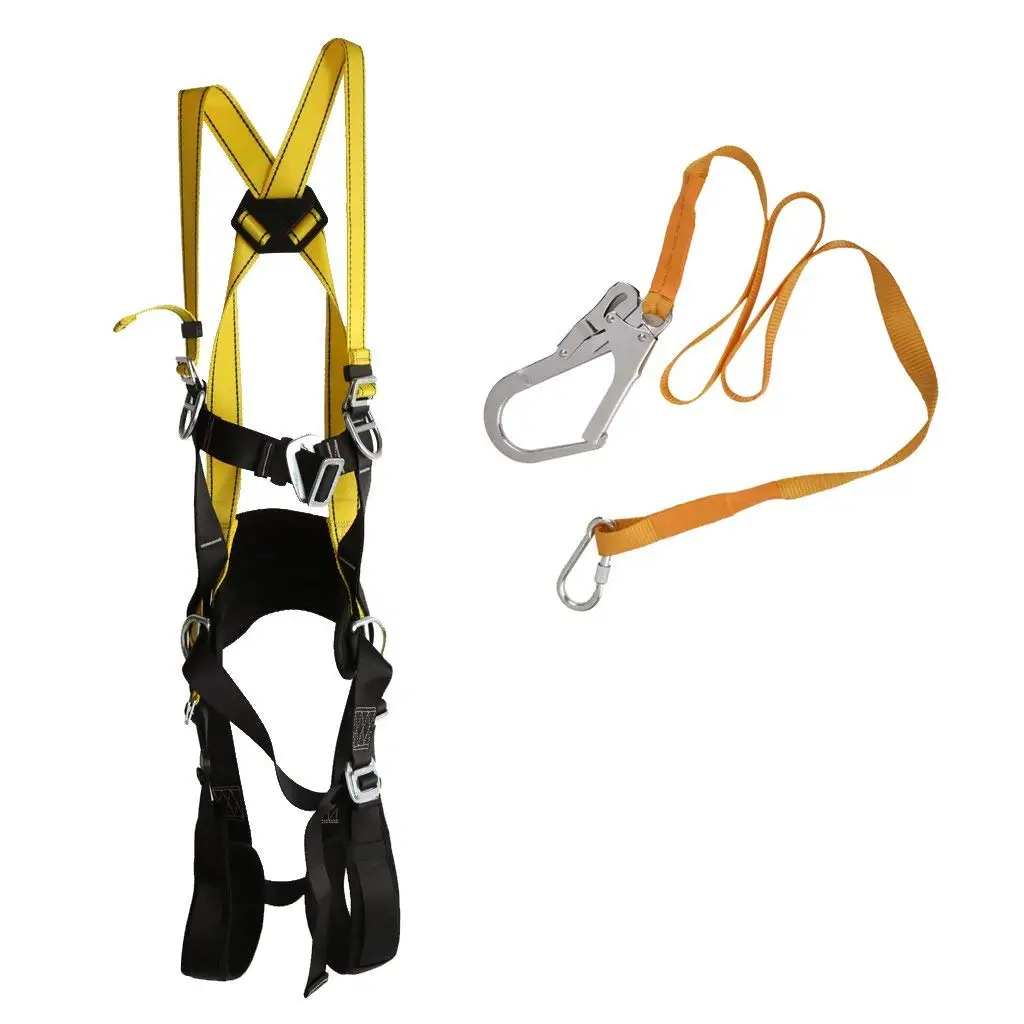 Geelife Waist Rock Climbing Harness Fall Arrest Safety Belt with Hip ...