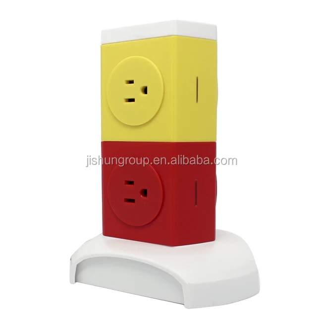 China Factory 110v 5 Outlet 2 USB ports USB ODM Smart Surge Protector Power Strip for Desk