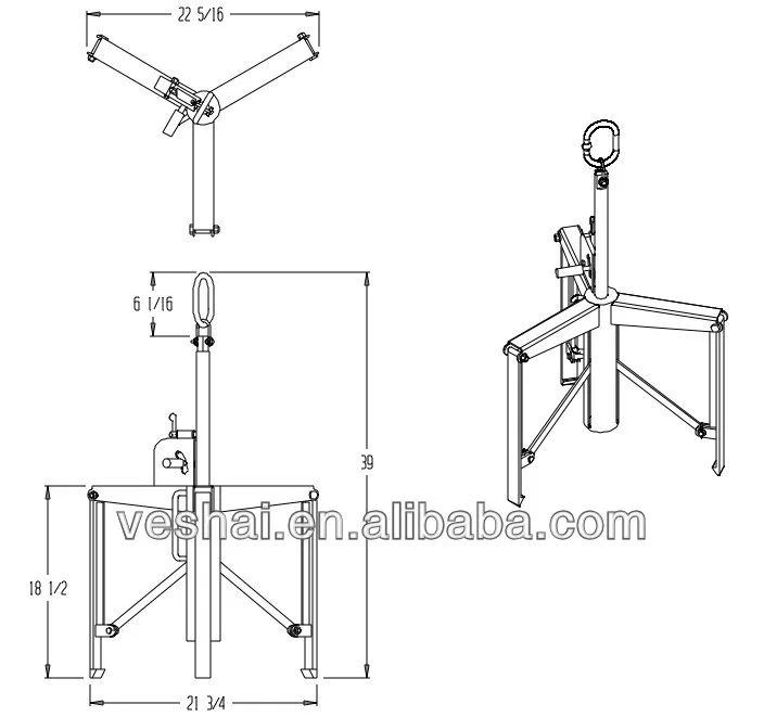 Automatic Overhead Drum Lifter For 55 Gallon Plastic,Steel & Fiber Drum