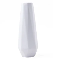 

unique design Custom Home Decoration Porcelain Ceramic White Flower Vase