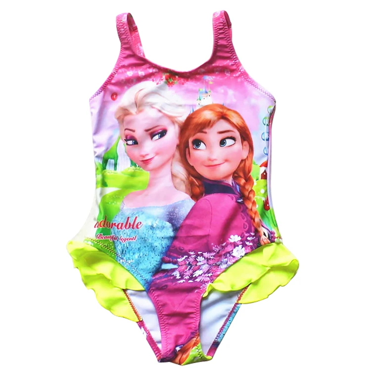 

Best quality kids swimwear with cartoon logo printing, As pictures;multi color