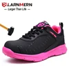 LARNMERN Steel Toe Boots Women Shoes Anti-puncture Steel Midsole Breathable Work Sneakers Outdoor Safety Shoes