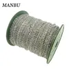 silver chains for jewelry making silver chain roll 925 rolo chain 1.3mm thickness 12404