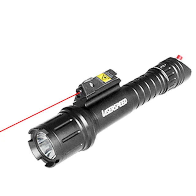 

Long distance rifle red laser sight and 500lumen tactical flashlight