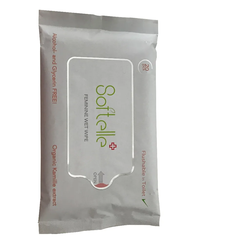
Durability Flushable Hygiene Wet Wipes Custom Label Feminine Wipes 