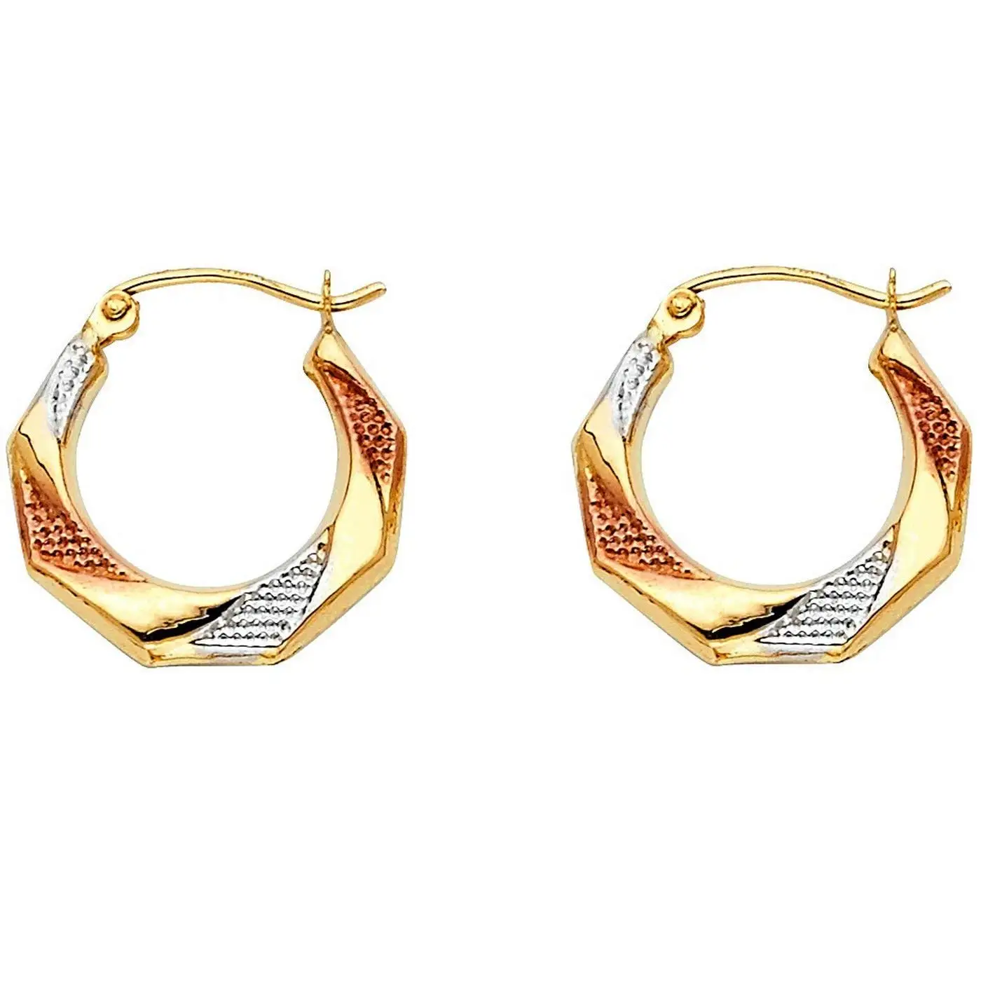 Cheap Tri Color Gold Hoop Earrings, find Tri Color Gold Hoop Earrings ...