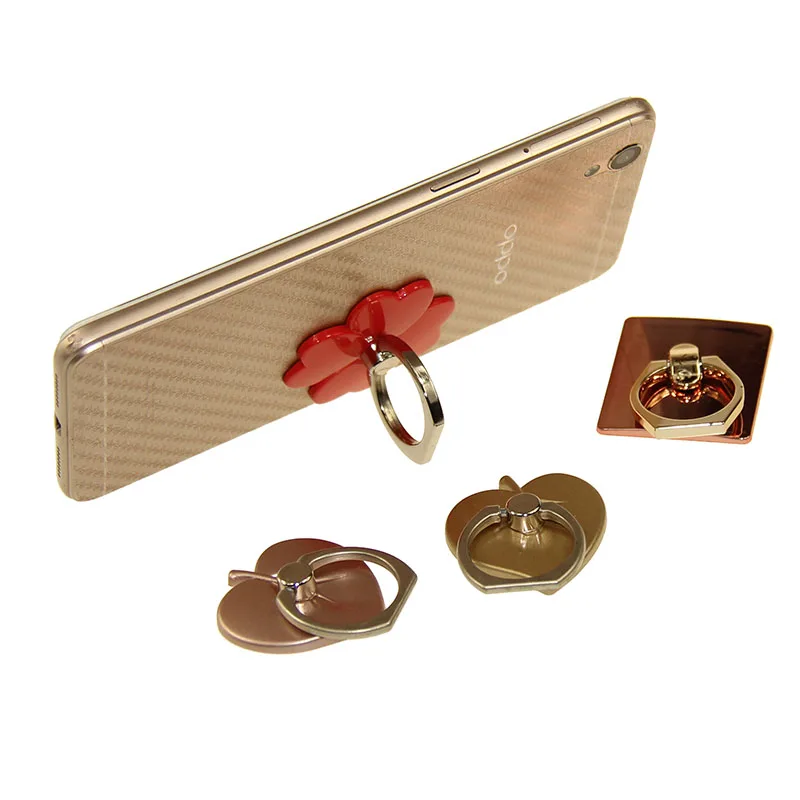 Boce adjustable portable 360 degree Cell phone accessories plastic finger ring holder for mobile phone
