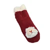 Women christmas pvc cotton velvet warm indoor slippers bootie ankle boots