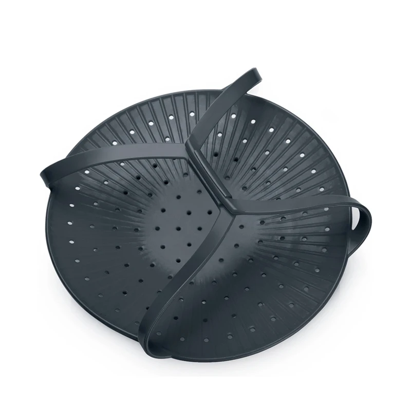 Heat Resistant Premium Silicone Vegetable Steamer Basket/plastic