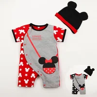 

New Arrival Summer Baby Clothes Short Sleeve Lovely Mouse Animal Rompers Baby Jumpsuit