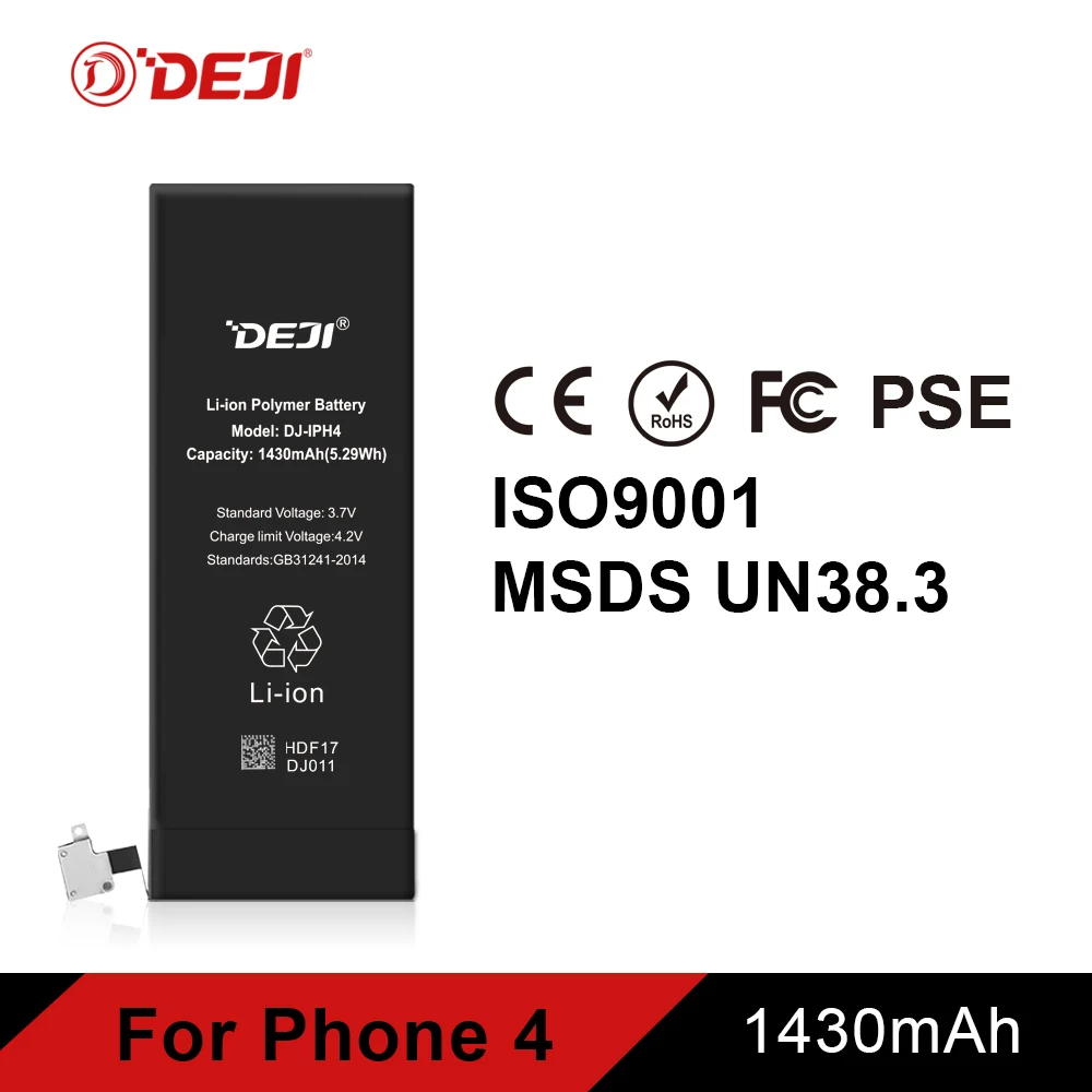 

0 cycle factory mobile battery for phone 4/4s 1430mah for cell phone restore