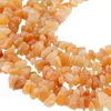 "Wholesale Red Aventurine Tumbled Chip Stone Irregular Shaped Drilled Gravel Loose Beads Strand for Jewelry Making 33"