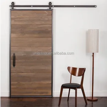 30 X 81 Uniqdoor Modern Wood Barn Doors With Top Mount Black