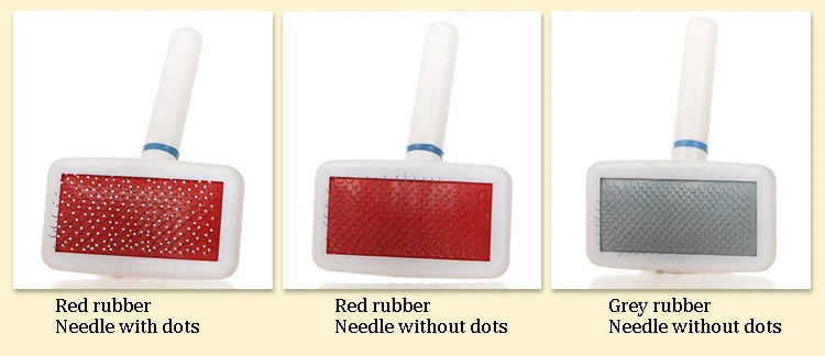 Peto Cheap Pet Common Dog Cat Hair Brush White Handle Detangling