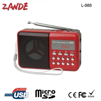 mini digital fm radio speaker