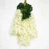 Artificial WisteriaArtificial Wisteria Vine Silk Flowers For Garden Decoration Wedding Decor12 Pieces (white)