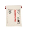 27.5x19.5 Inches Christmas Gift Bags with Drawstring Personalized Canvas Santa Sack Bags for Christmas Presents