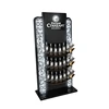 Advertising Metal Carpet Single Wine Bottle Display Stand show case cabinet for sale
