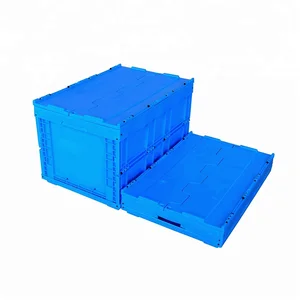 Image of OEM Plastic foldable Container, Collapsible and folding crate box for storage and moving