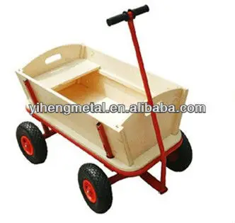 kids wooden trolley