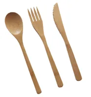 

Hot Selling Home/kitchen/hotel/catering Environmentally Friendly Biodegradable Clean Portable Dinner Simple Cutlery 3-piece Sets