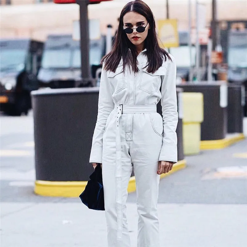 

High Quality Fashion Design Women Long Sleeve Casual Jumpsuit Wholesale, As picture