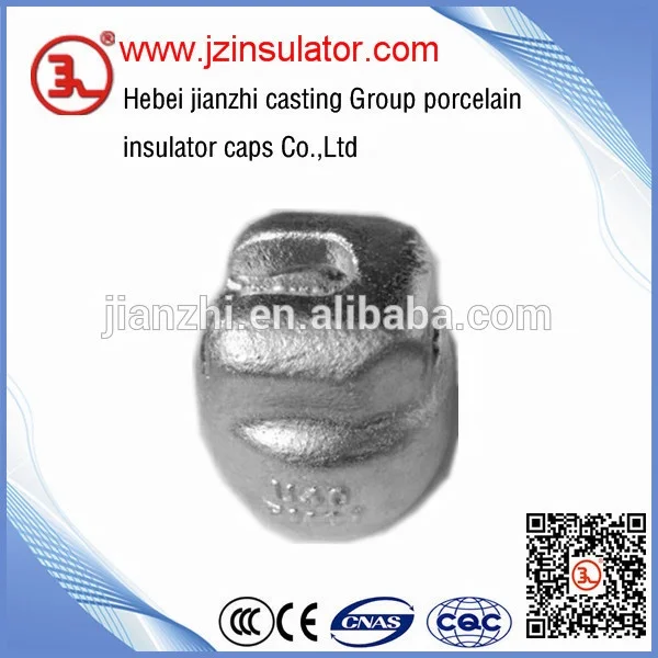 
40kn toughened glass porcelain disc insulator cap 