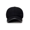 2017 newest black baseball cap with foldable ear neck flap