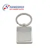 Promotional item custom keychain metal plain key ring zinc alloy key ring,custom logo zinc alloy square blank metal keychain