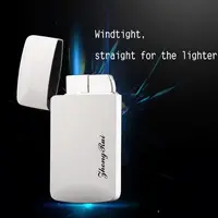 

ZR-905 Factory Direct-selling Logo Customized Creative Pearl-colour Panting Straight Flame Metal Gas Lighter Windproof