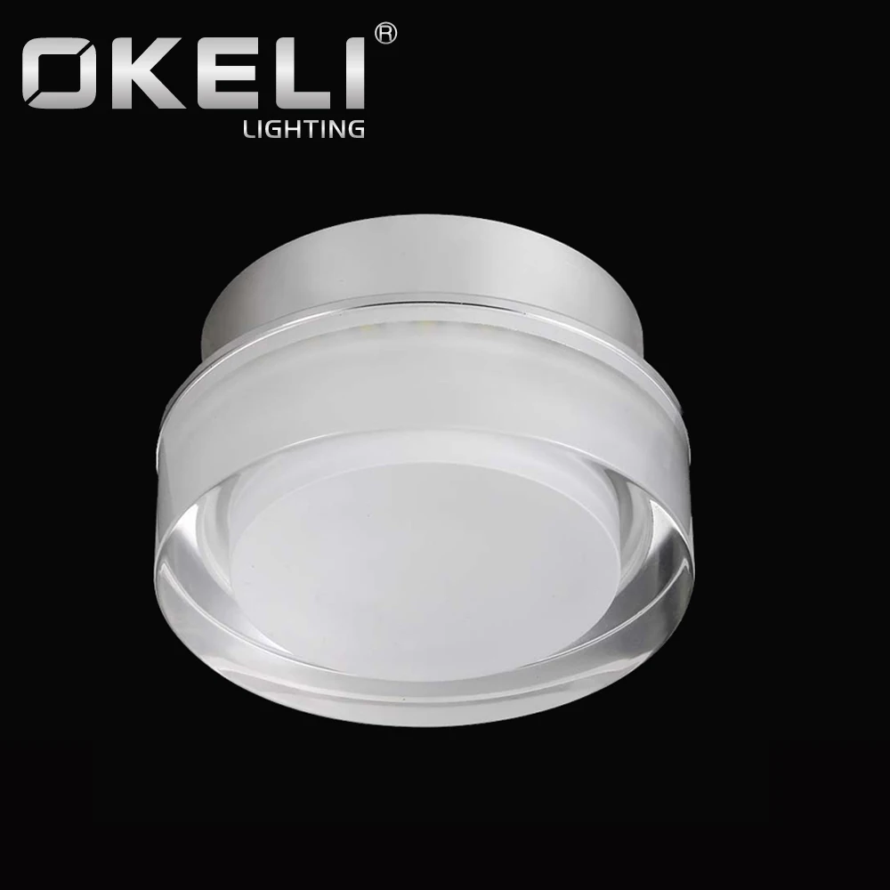 OKELI Tunis Market Hot Sale Acrylic Spot Light  5w color changing Aluminum Recessed Ceiling decorative down light SMD