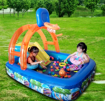 plastic blow up pool