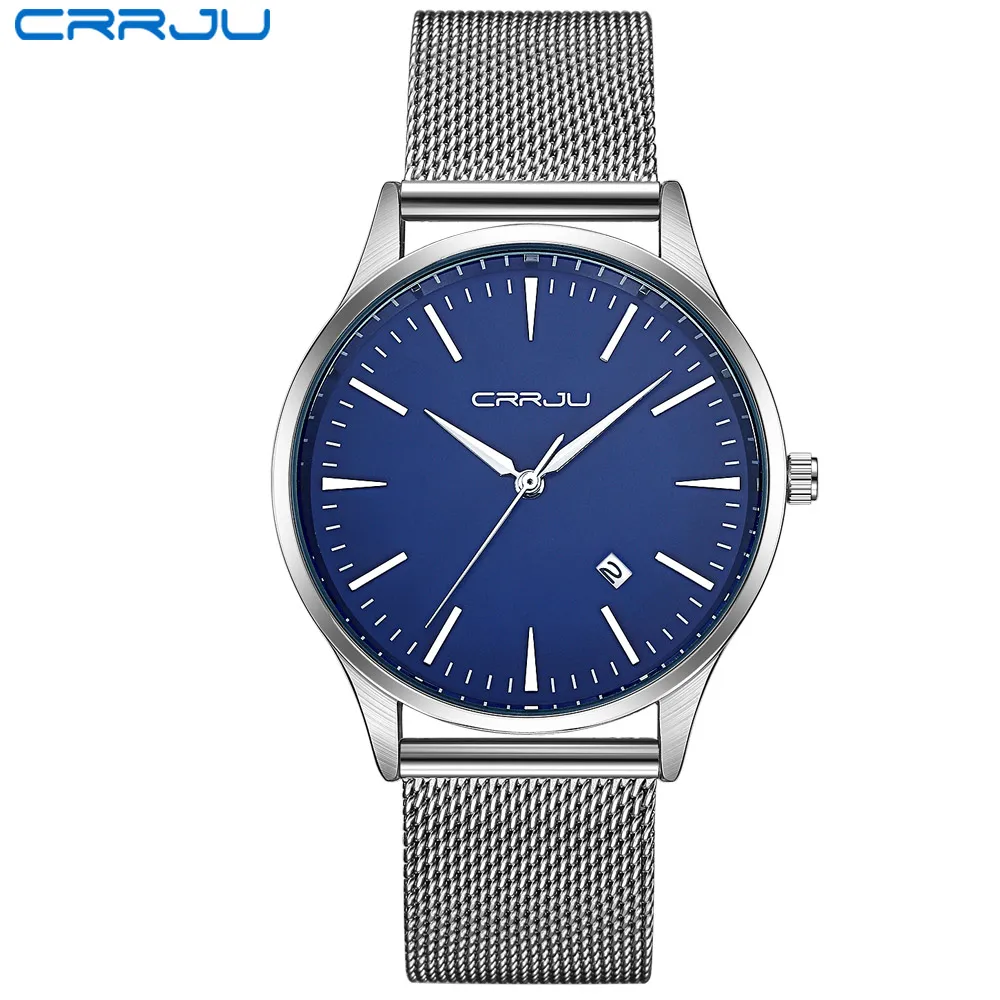 

CRRJU 2135 Men Quartz WristWatch Top Brand Luxury Famous Male Clock Black Calendar Relogio Masculino, N/a