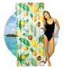 tropical fruit mix pool float transparent inflatable relax water lounge for party