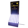 Stand Up Advertisement Display Board Slatwall Display Stand With Led Lighting