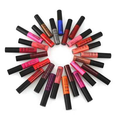 

34 colors Long Lasting lip gloss soft lip cream lipstick matte liquid lipstick, Multi-colored