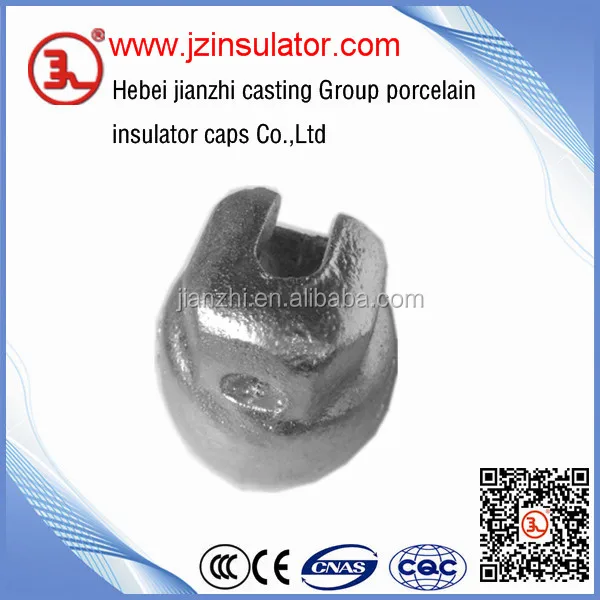
40kn toughened glass porcelain disc insulator cap 